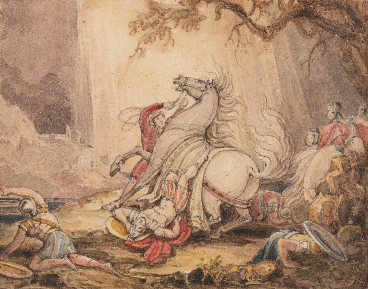 Nawrócenie Saula autorstwa John Martin