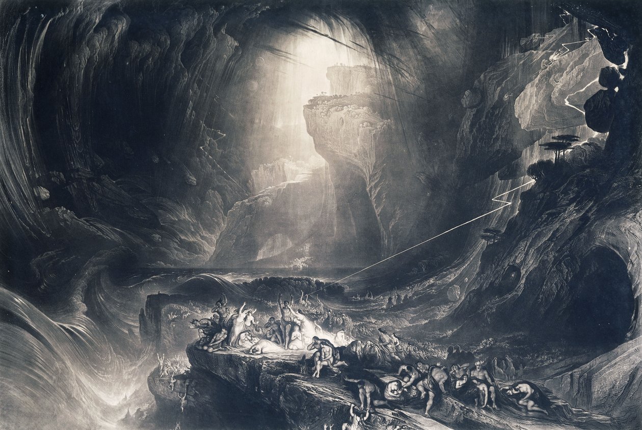 Potop, 1828 autorstwa John Martin