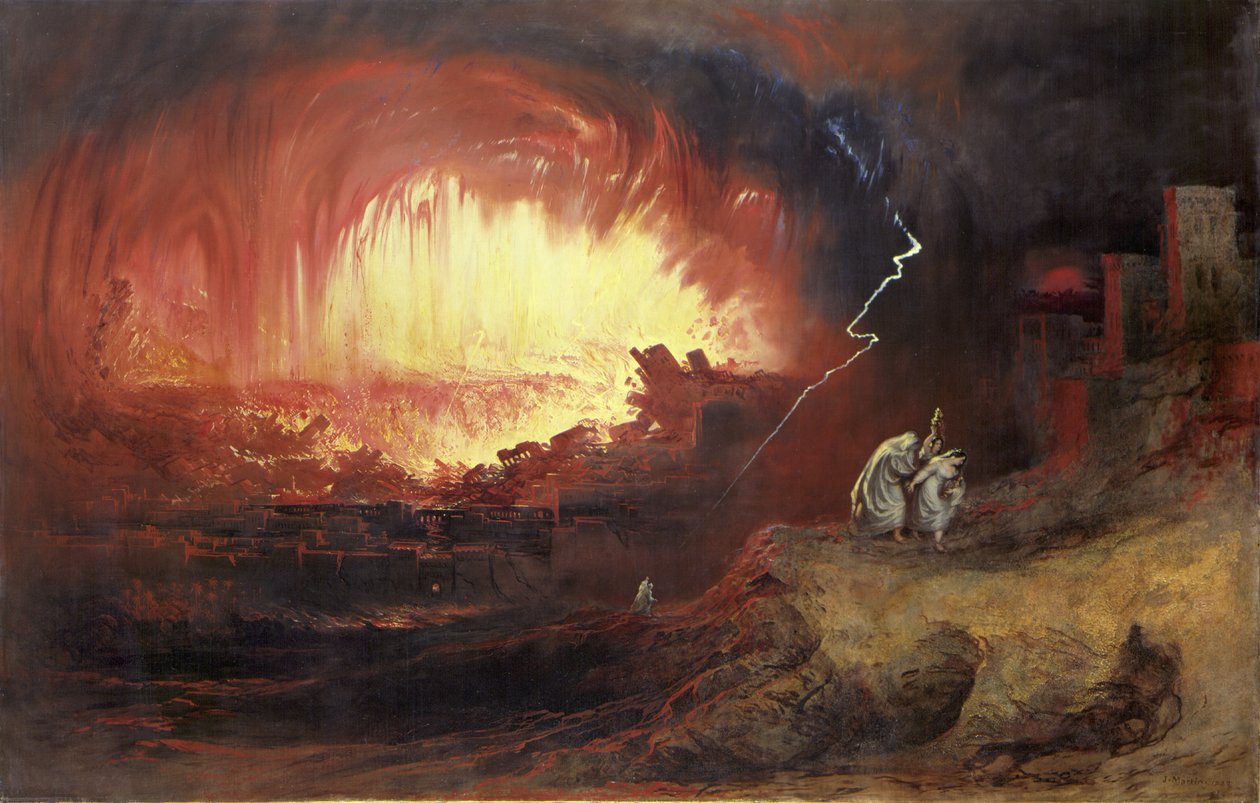 Zniszczenie Sodomy i Gomory autorstwa John Martin