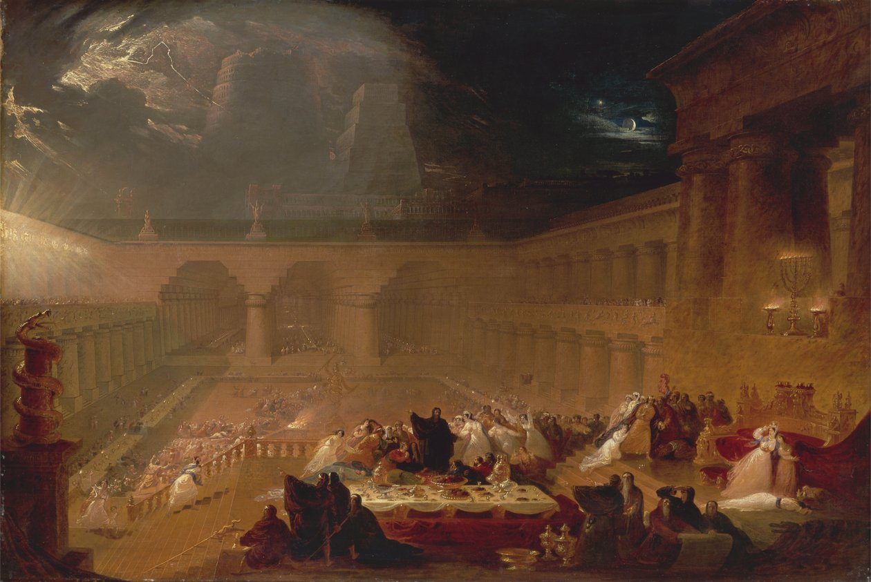 Święto Baltazara, 1820 r. autorstwa John Martin