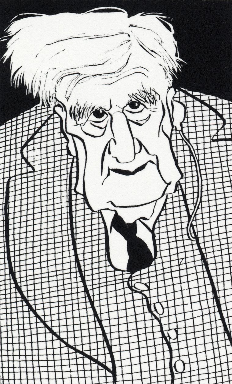 Ralph Vaughan Williams - karykatura autorstwa John Minnion
