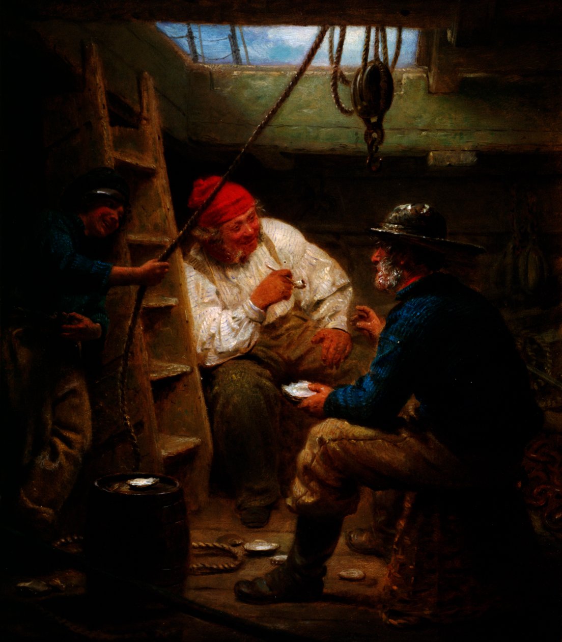 „Plotka w ładowni”, ok. 1843–1886. autorstwa John Morgan