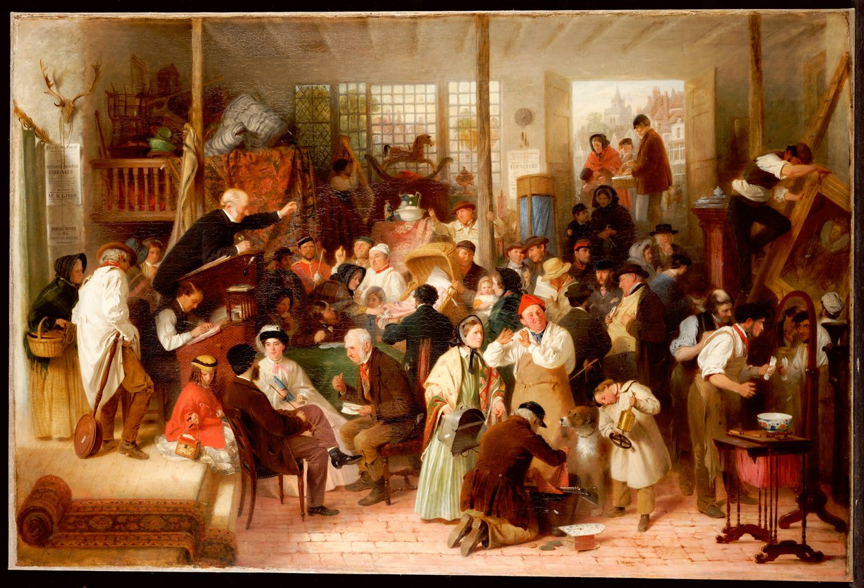 Aukcja, 1863 autorstwa John Morgan