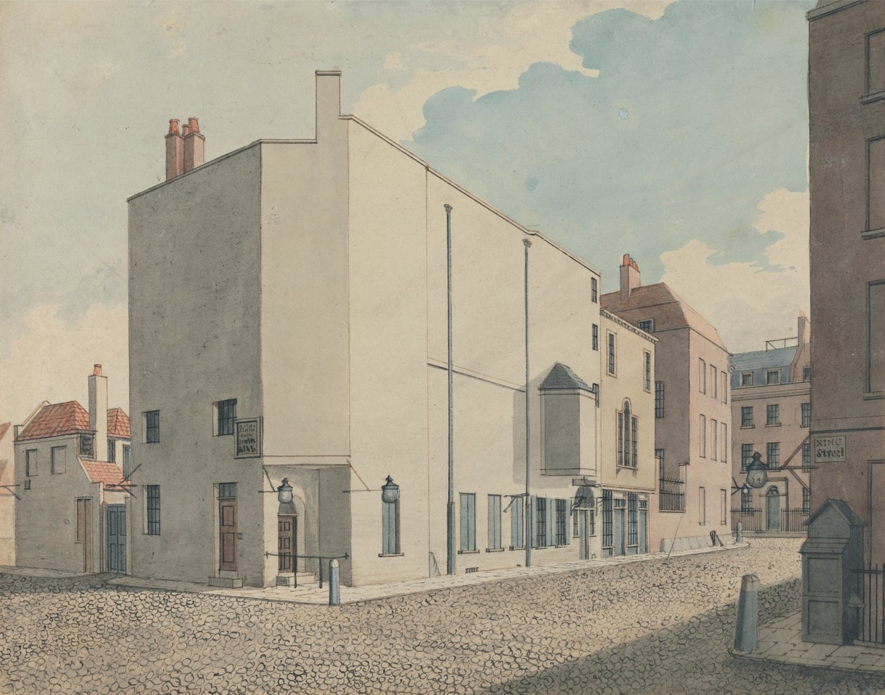 Sale koncertowe Argyll, Regent Street, Londyn: perspektywa autorstwa John Nash