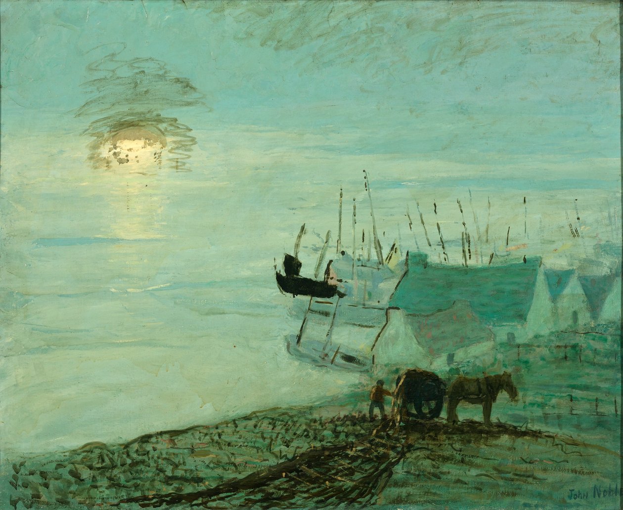 Scena na plaży (verso z 1929.6.79A) autorstwa John Noble