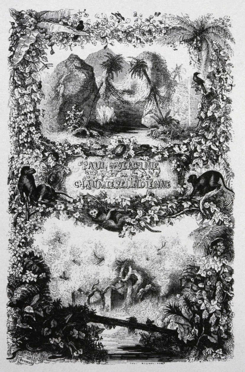 Paul i Virginia, ok. 1860-1870 (rycina) autorstwa John Orrin Smith