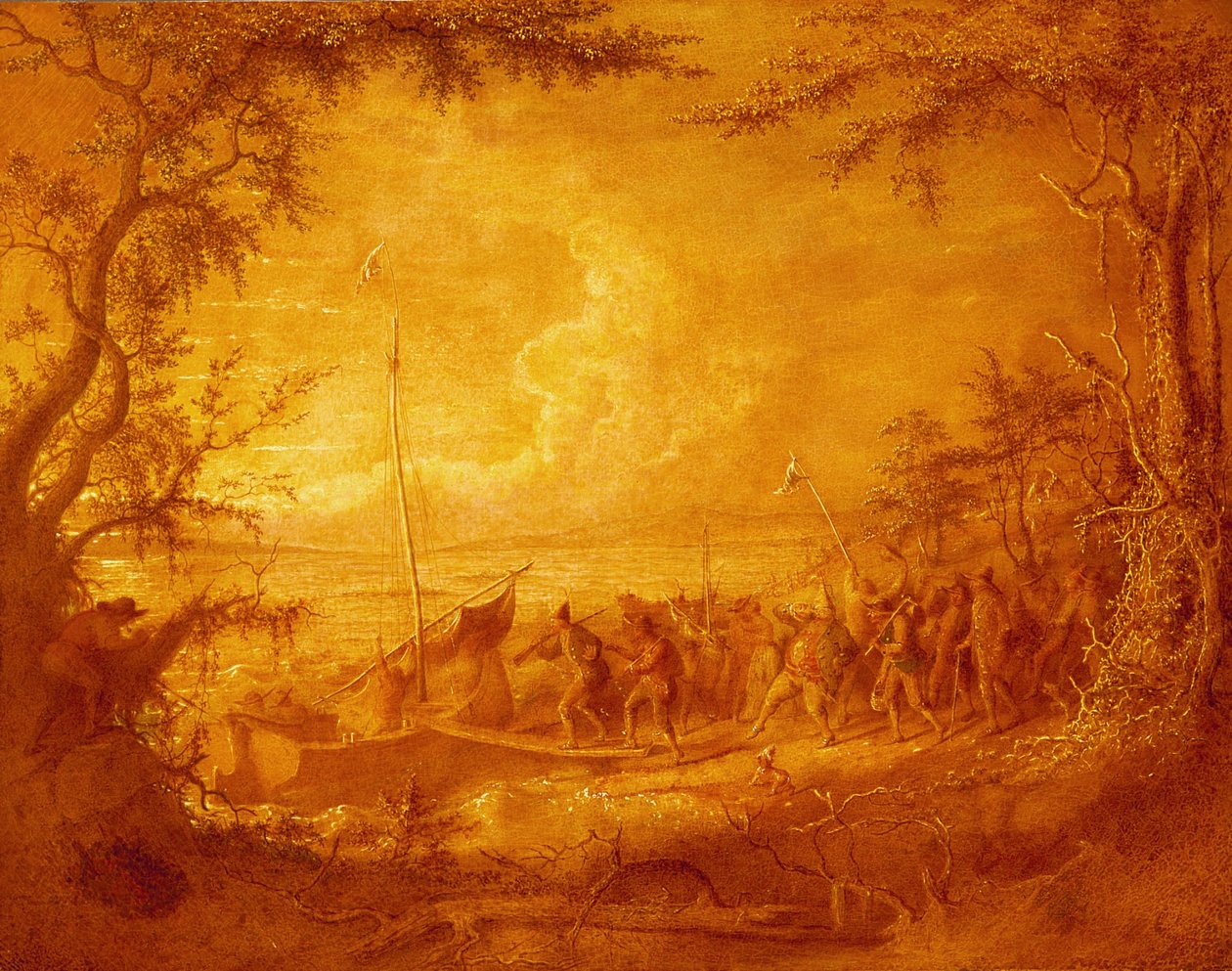 Wyokrętowanie z Communipaw autorstwa John Quidor