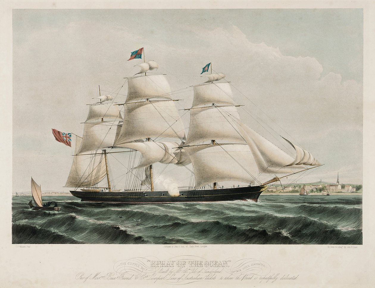 Kliper "Spray of the Ocean autorstwa John R. Isaac