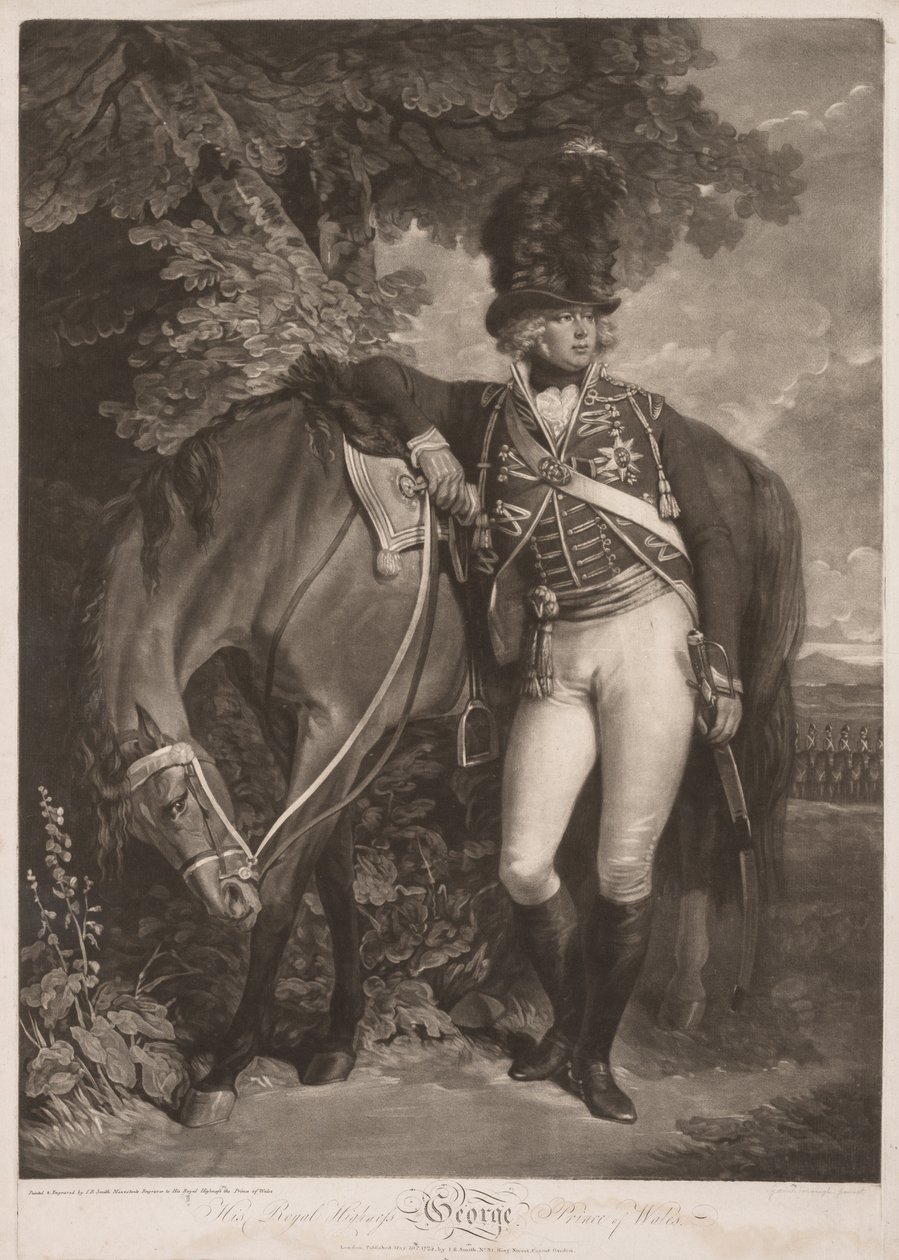 Jerzy, książę Walii, 1792. autorstwa John Raphael Smith