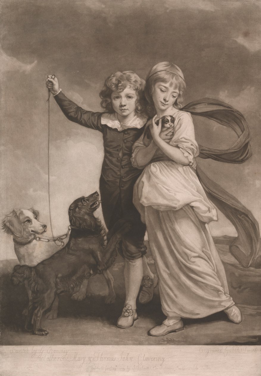 Clavering Dzieci autorstwa John Raphael Smith