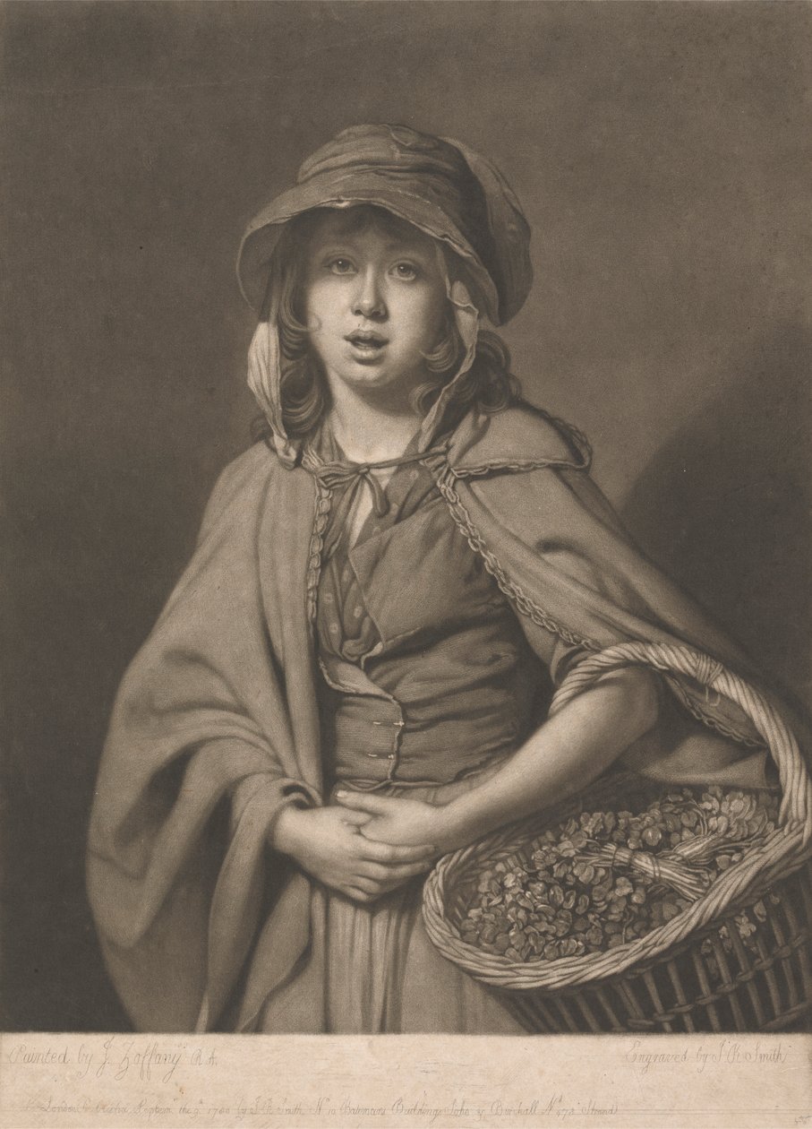 Dziewczyna Rukiew Wodna autorstwa John Raphael Smith