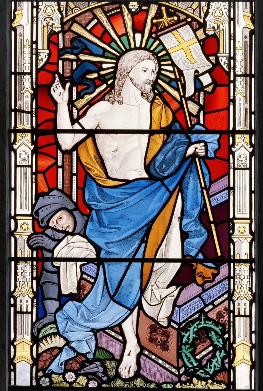 Chrystus Zmartwychwstały, 1862 (witraż) autorstwa John Richard Clayton
