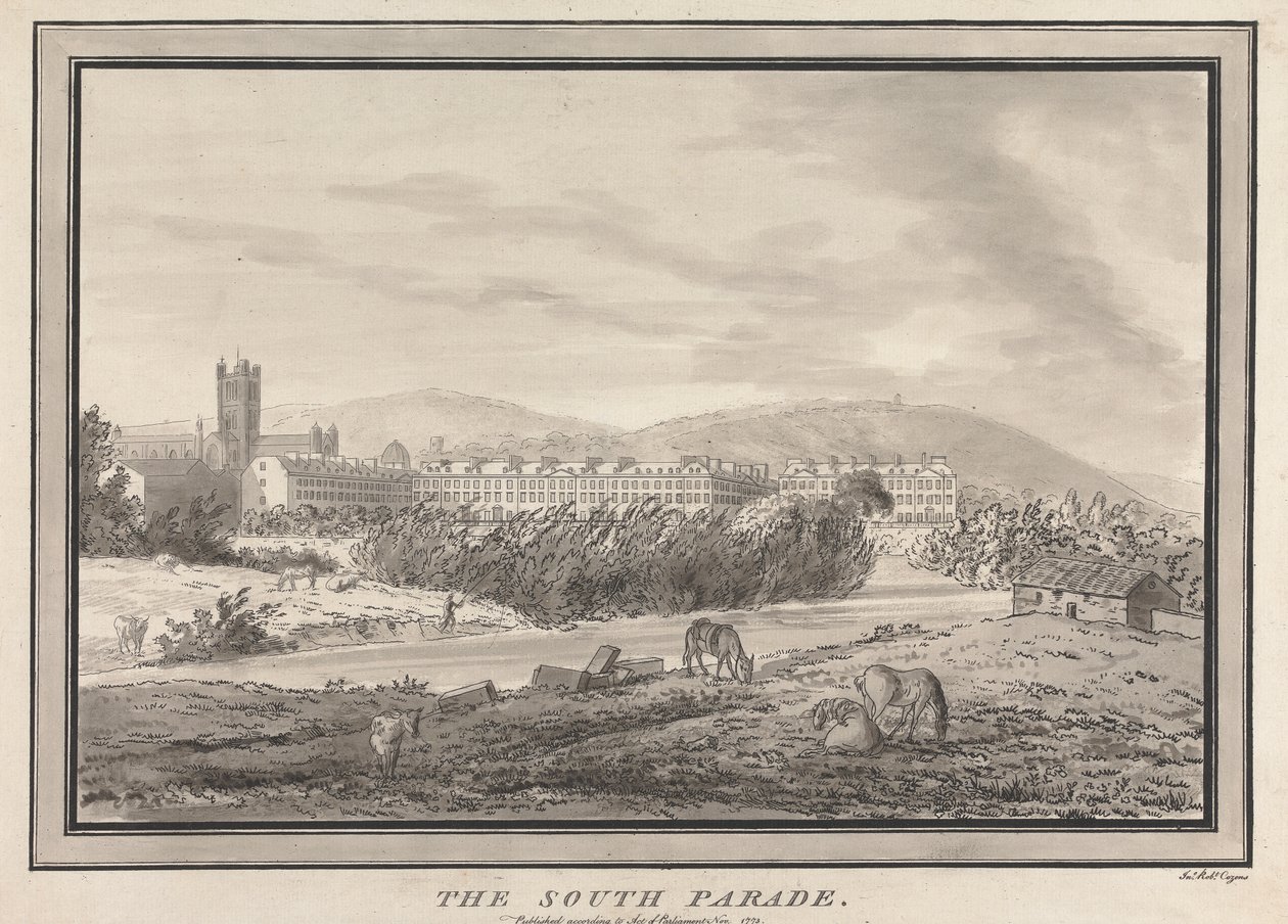 Kąpiel: South Parade autorstwa John Robert Cozens