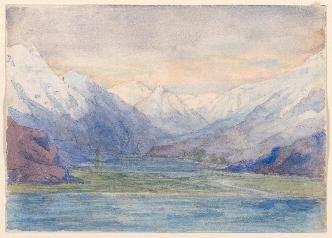 Krajobraz górski autorstwa John Ruskin