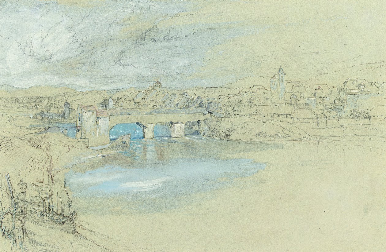Most Rheinfelden, Szwajcaria autorstwa John Ruskin