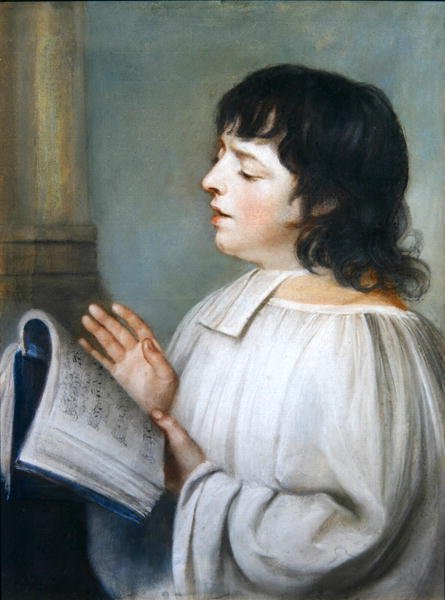 Chórzysta (pastel) autorstwa John Russell