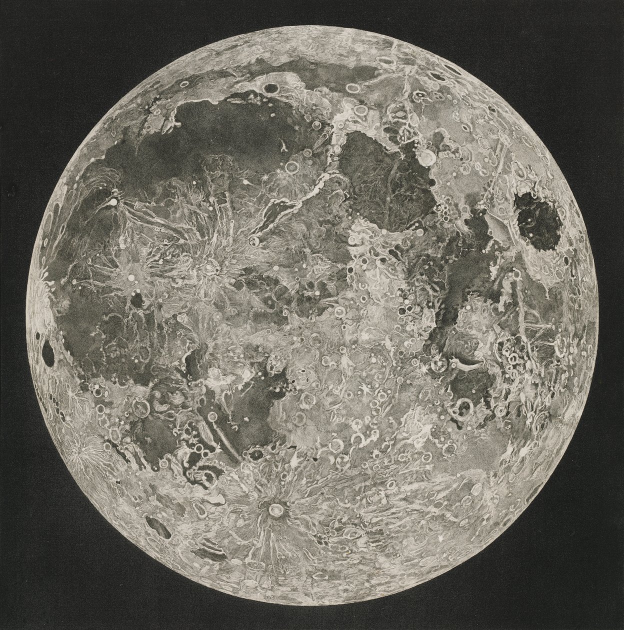 Kartografia Księżyca, 1805-06 autorstwa John Russell