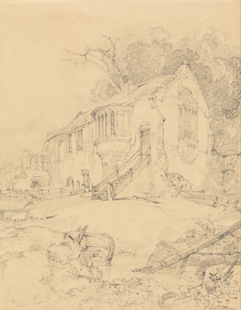Castle Acre Priory, Norfolk autorstwa John Sell Cotman