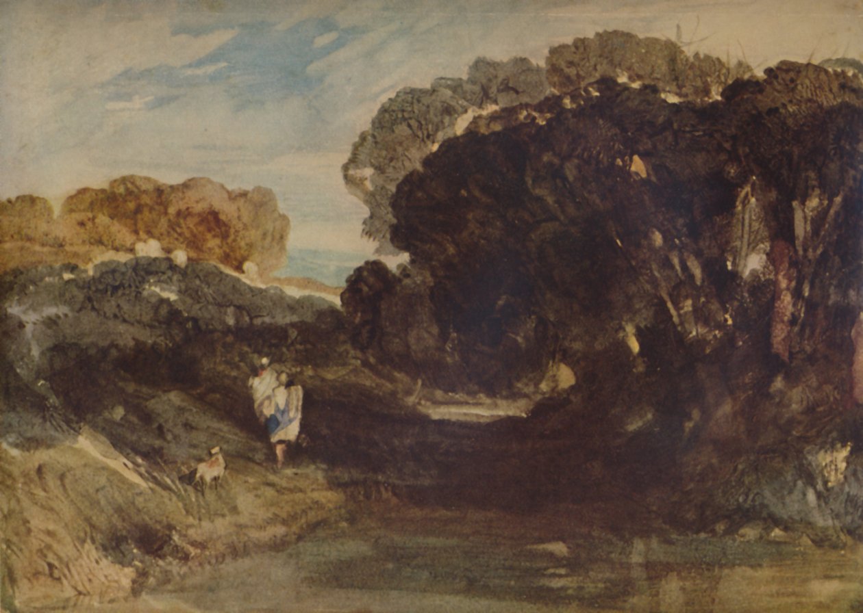 Ciemne drzewa, 1923 autorstwa John Sell Cotman