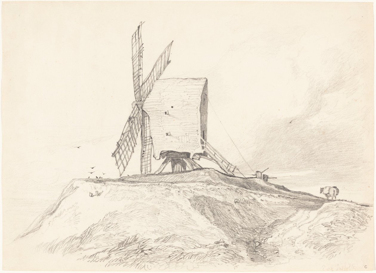 Młyn Oczu w Suffolk autorstwa John Sell Cotman
