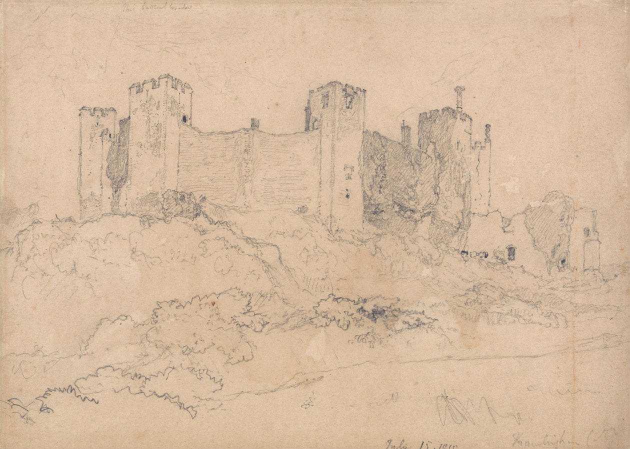 Zamek Framlingham, Suffolk autorstwa John Sell Cotman
