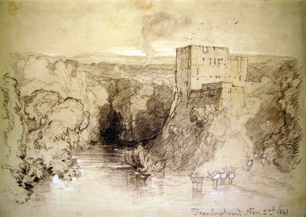 Framlingham: zamek i rzeka autorstwa John Sell Cotman