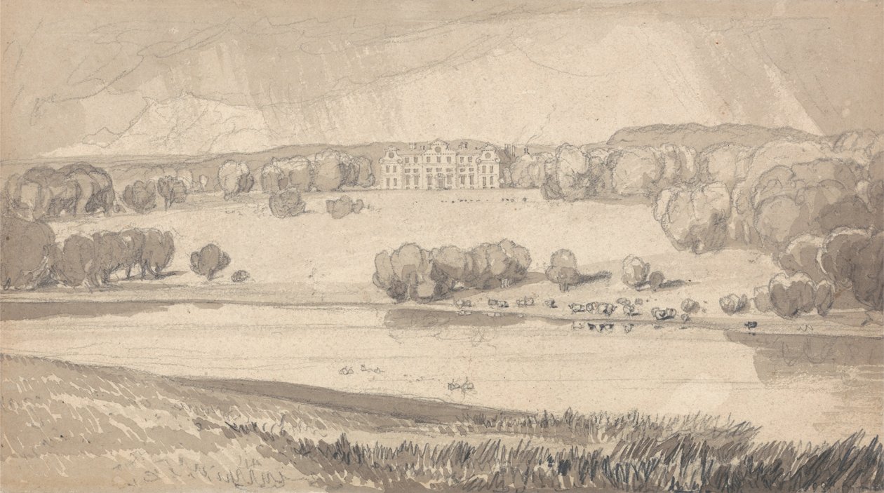 Raynham Hall, Norfolk autorstwa John Sell Cotman