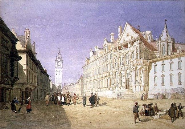 Hotel de Ville, Gandawa autorstwa John Sell Cotman