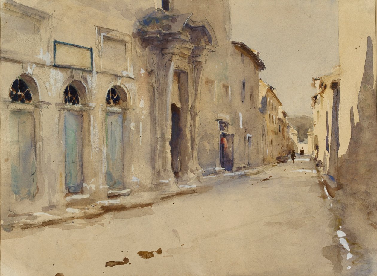 Ulica w Hiszpanii, ok. 1880 r. autorstwa John Singer Sargent