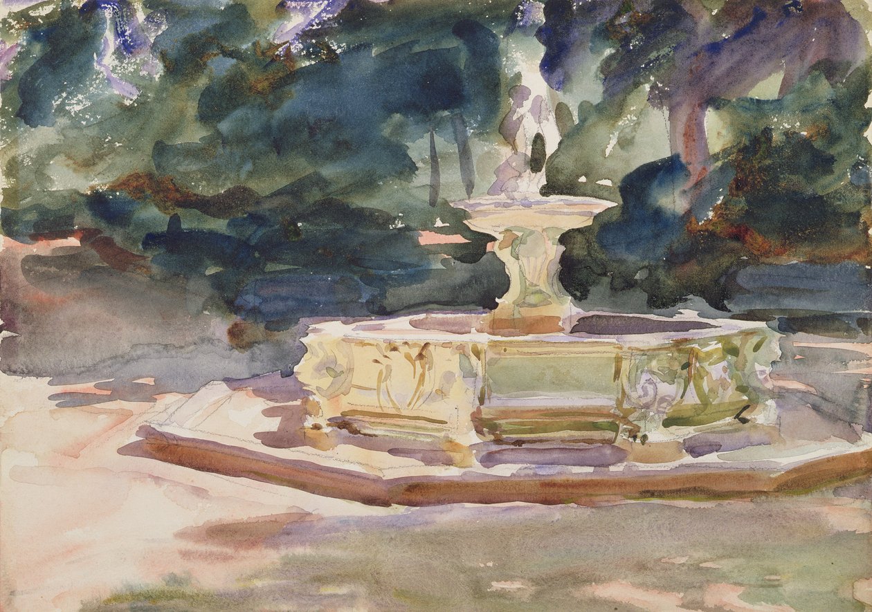 Aranjuez, c.1902-03 (wc na papierze) autorstwa John Singer Sargent
