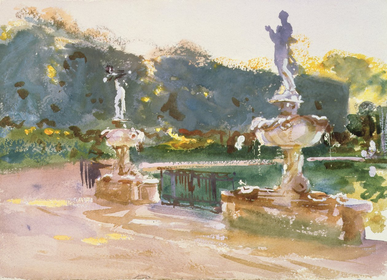 Ogrody Boboli, ok. 1907 autorstwa John Singer Sargent