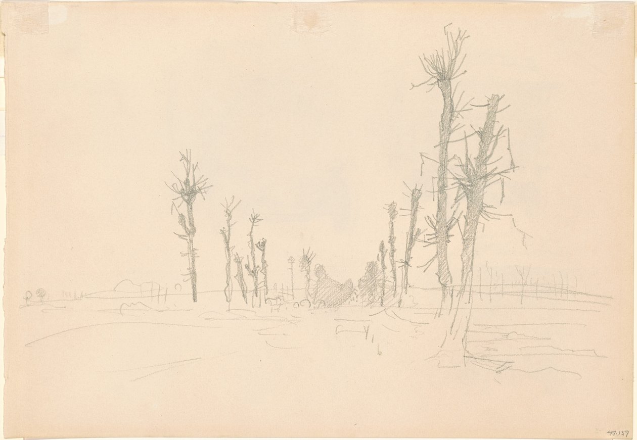 Zdewastowany krajobraz [verso], 1918. autorstwa John Singer Sargent
