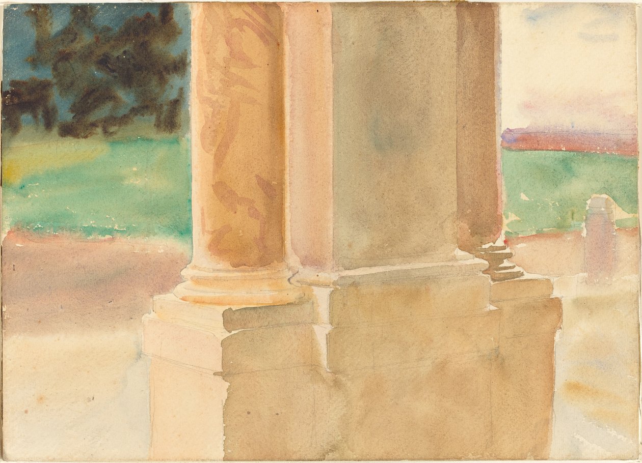 Frascati, Studium architektoniczne, ok. 1930 1907. autorstwa John Singer Sargent