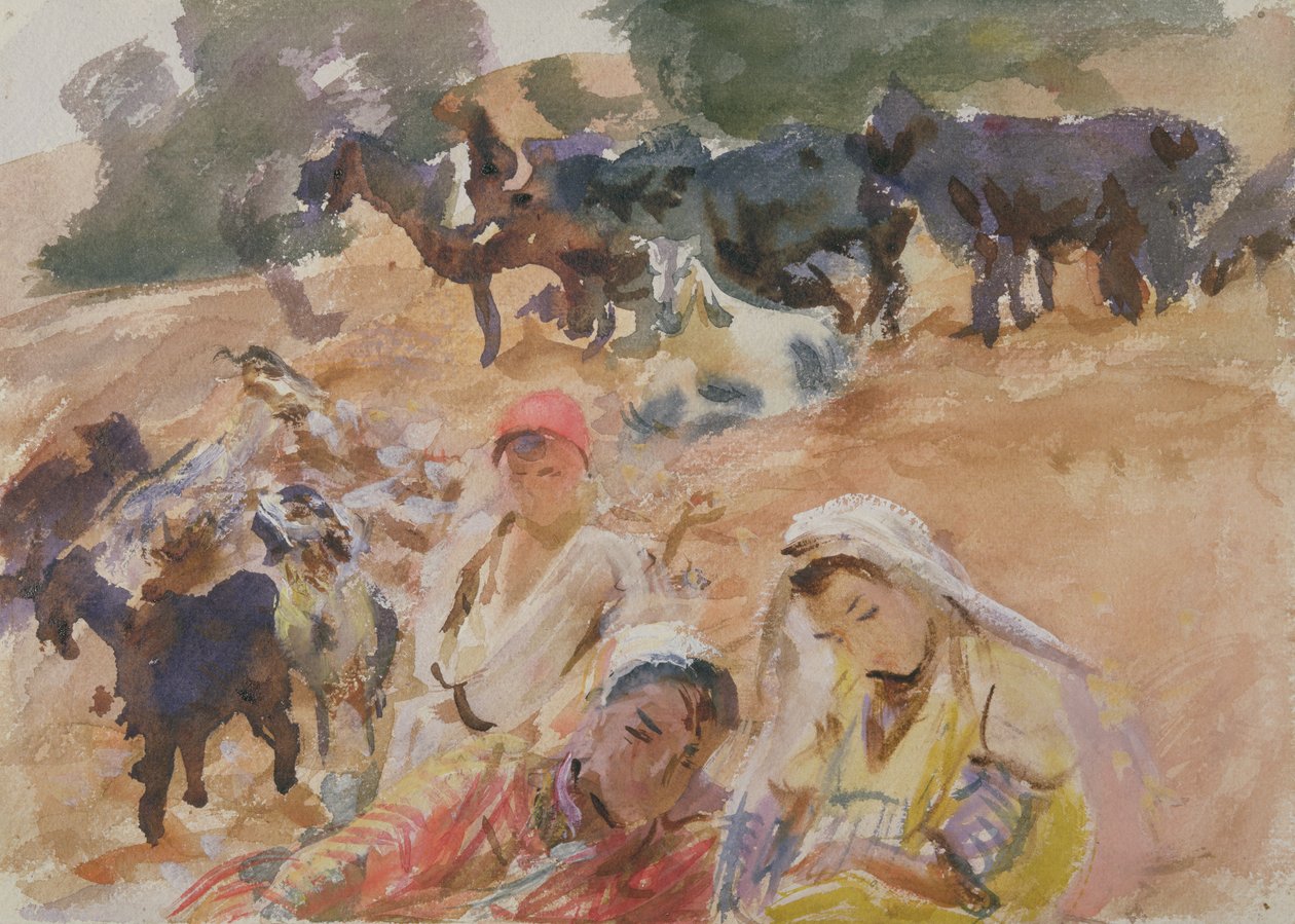 Kozy (wc na papierze) autorstwa John Singer Sargent