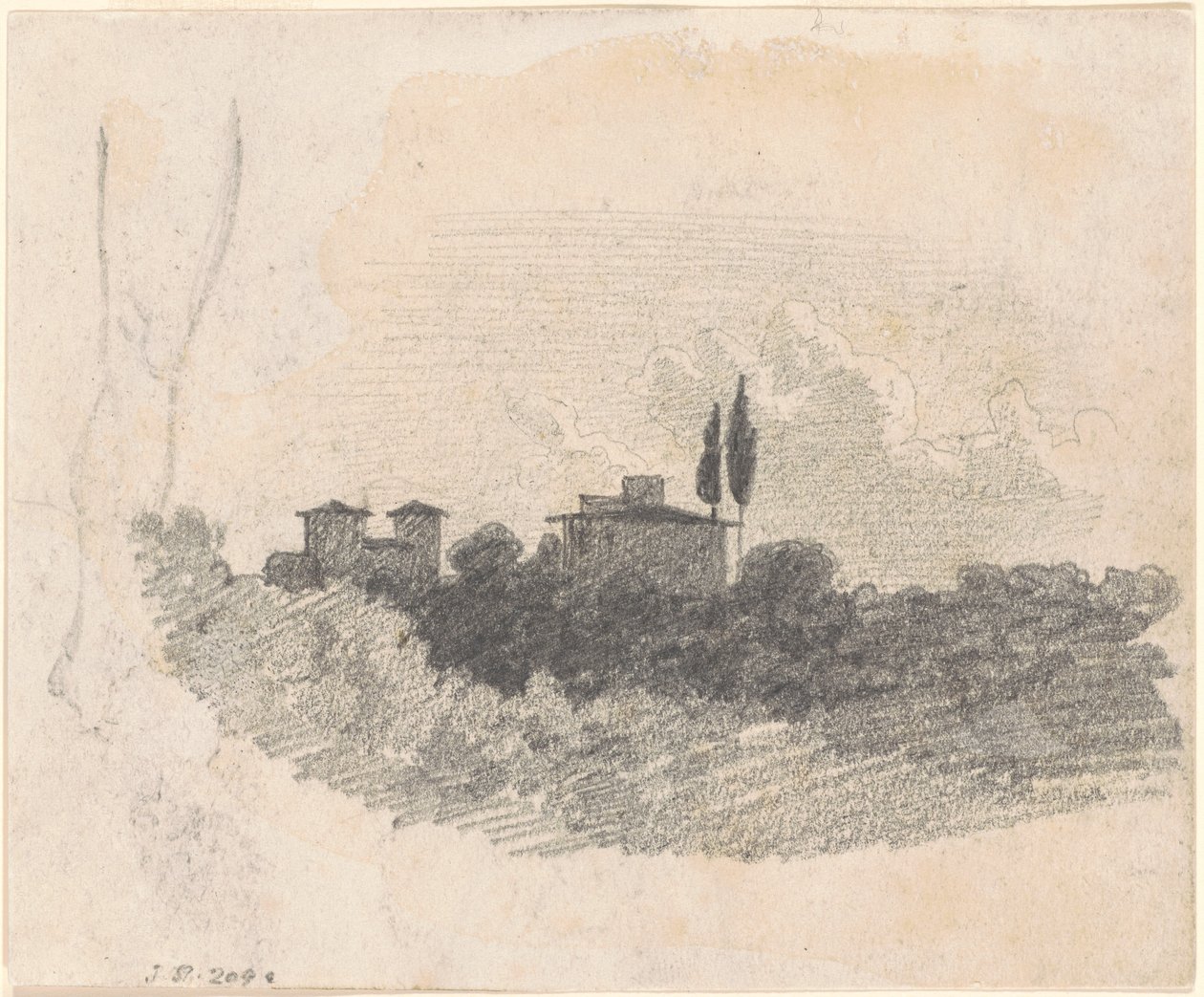Willa Włoska [recto], 1870-1872. autorstwa John Singer Sargent