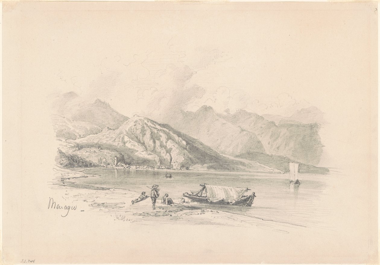 Lake Shore, Menaggio [recto], 1869. autorstwa John Singer Sargent