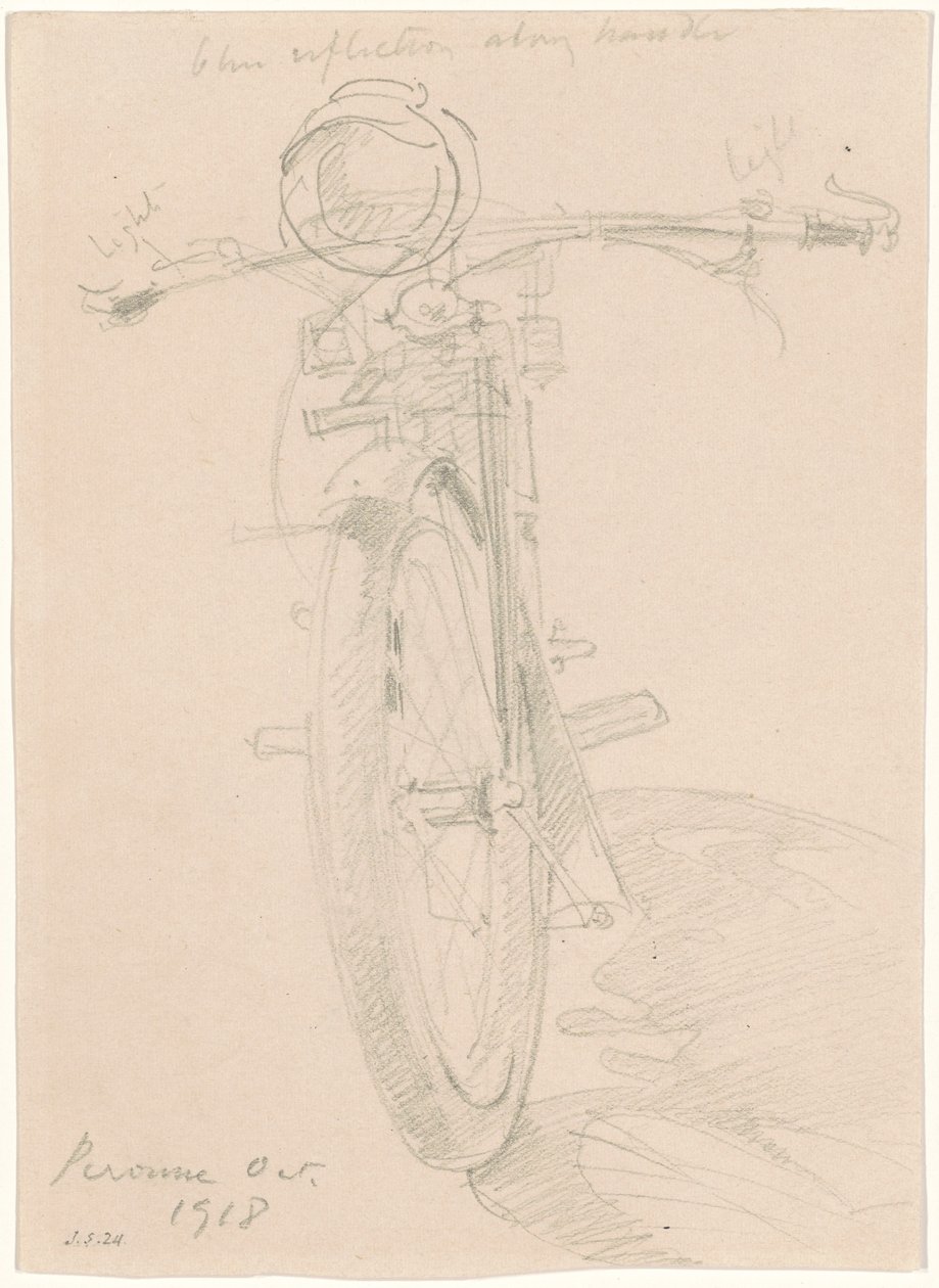 Motocykl [recto], 1918. autorstwa John Singer Sargent