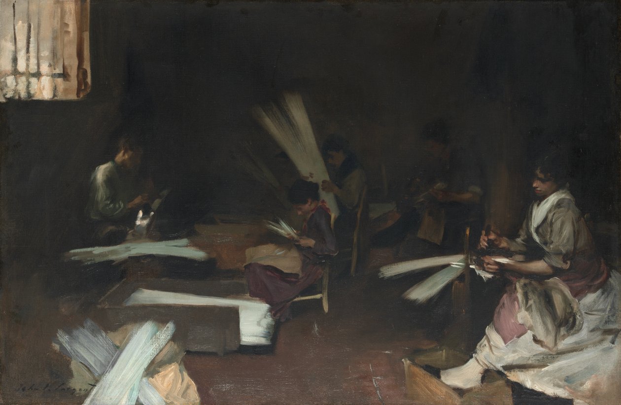 Weneccy szklarze, 188082. autorstwa John Singer Sargent