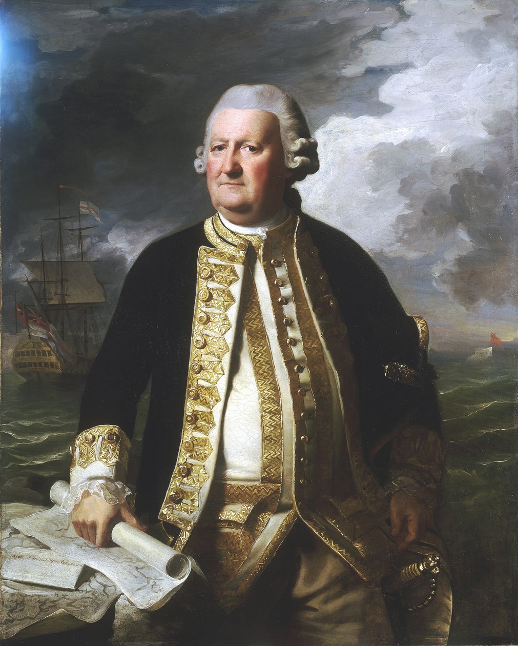 Admirał Clark Gayton (1720-1787) autorstwa John Singleton Copley