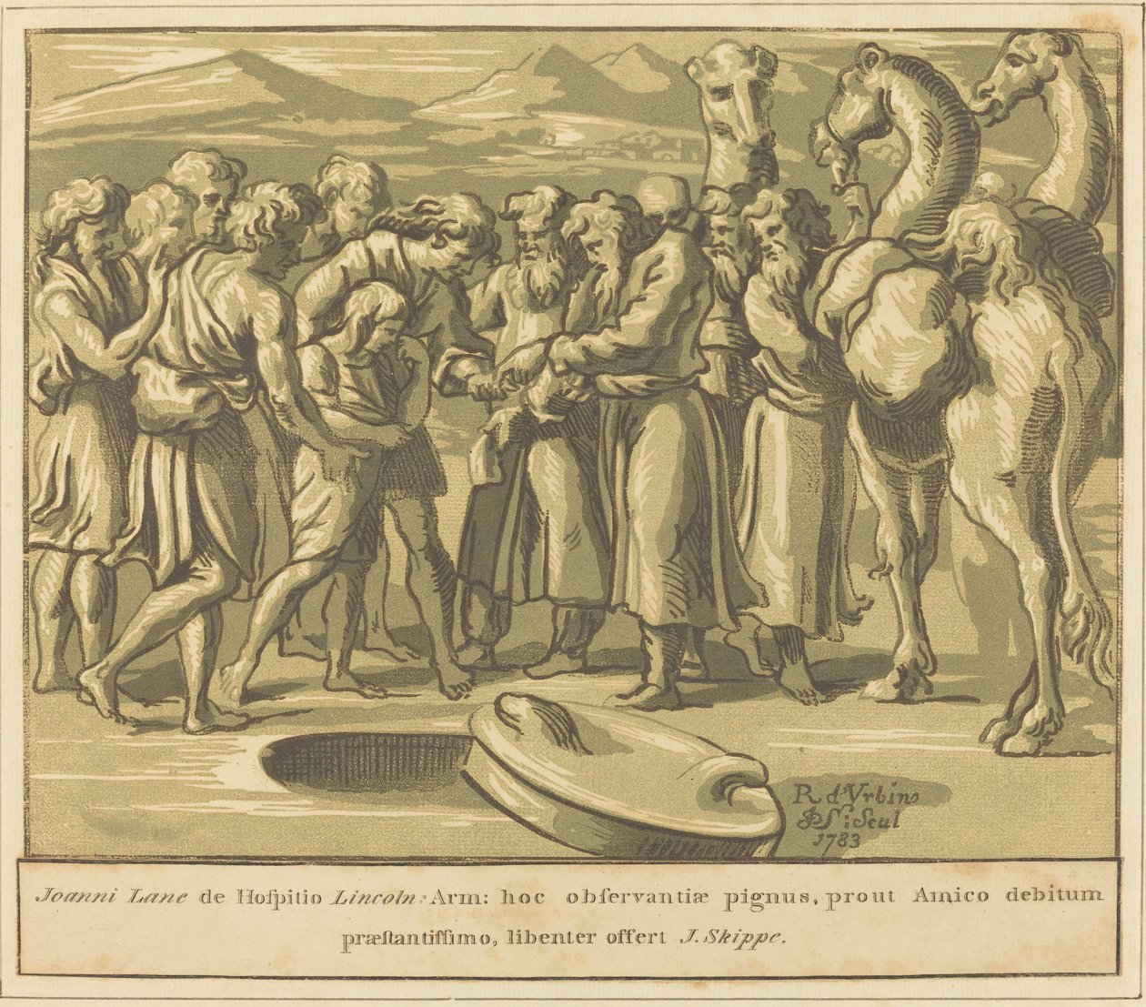 Józef sprzedany w niewolę autorstwa John Skippe after Raphael