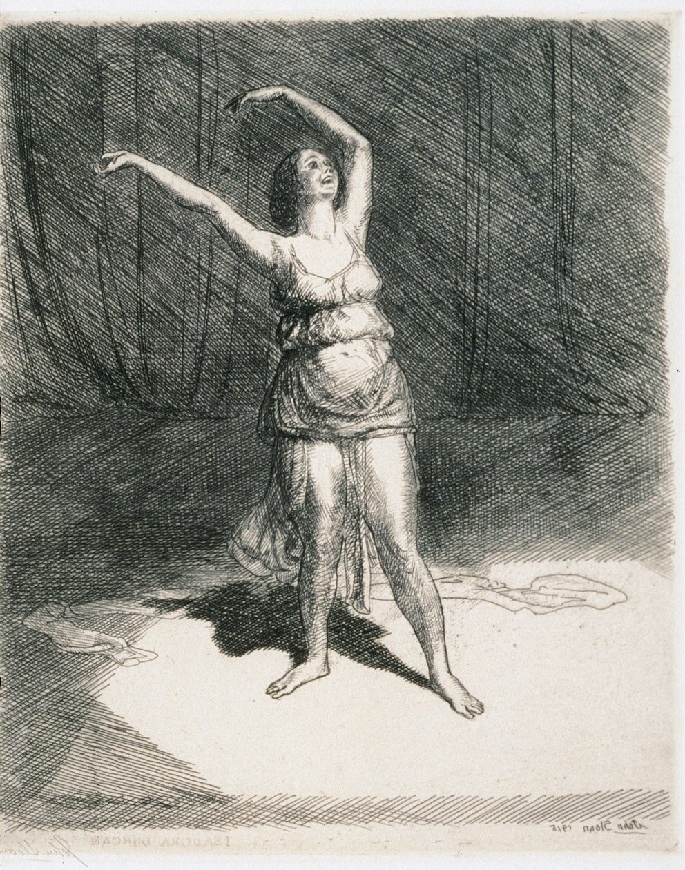 Isadora Duncan autorstwa John French Sloan