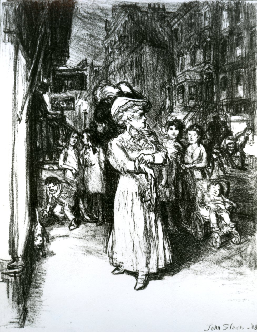 Szósta Aleja i 30th Street autorstwa John French Sloan