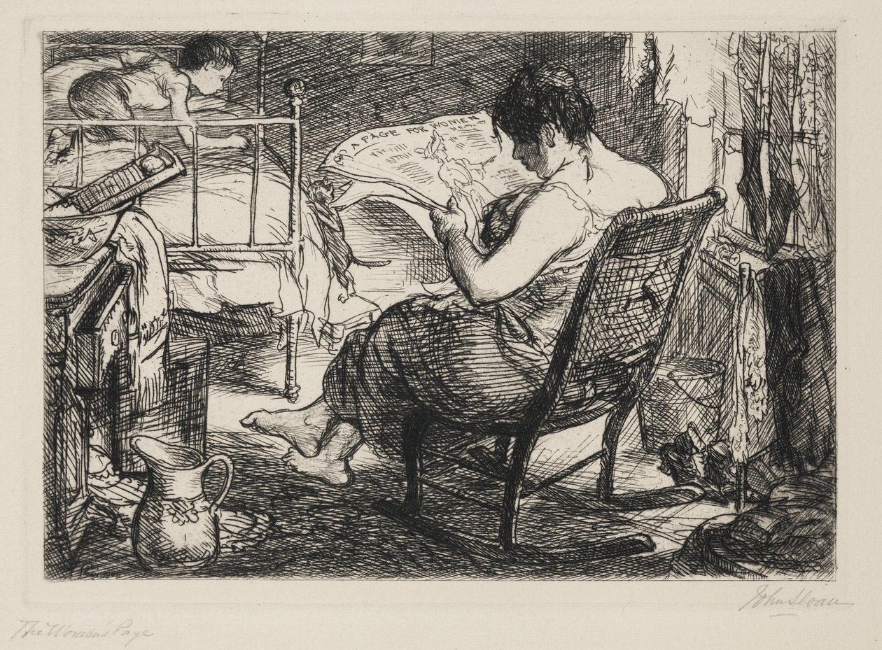 Strona kobiety autorstwa John French Sloan
