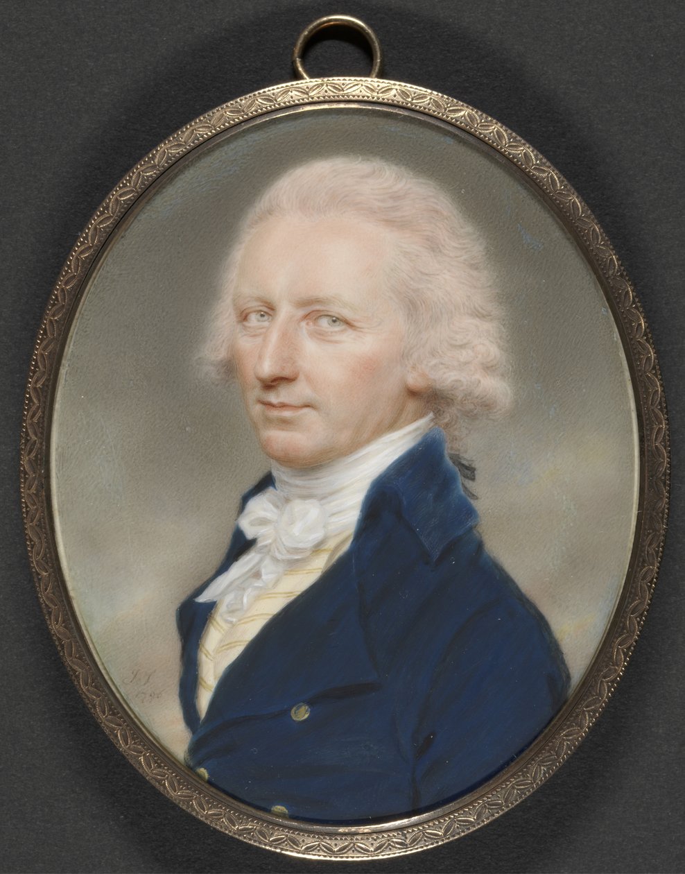 Generał Stevenson, 1796 (olej na kości słoniowej) autorstwa John Smart