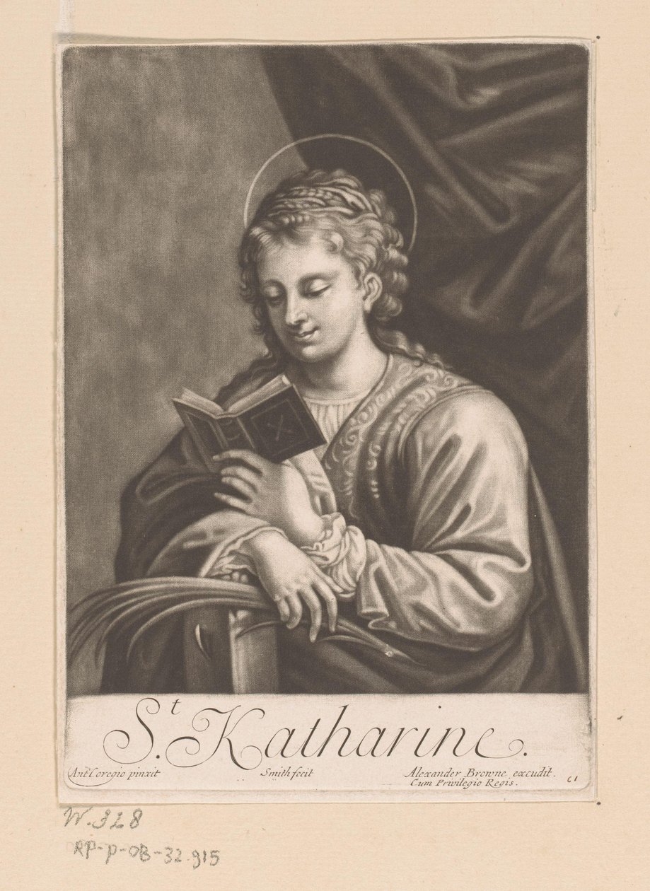 Święta Katarzyna Aleksandryjska autorstwa John Smith