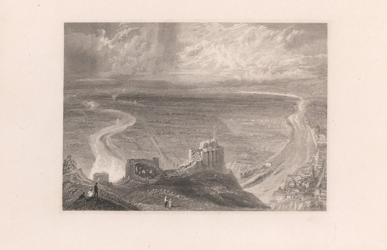 Chateau Gaillard, od wschodu autorstwa John Smith