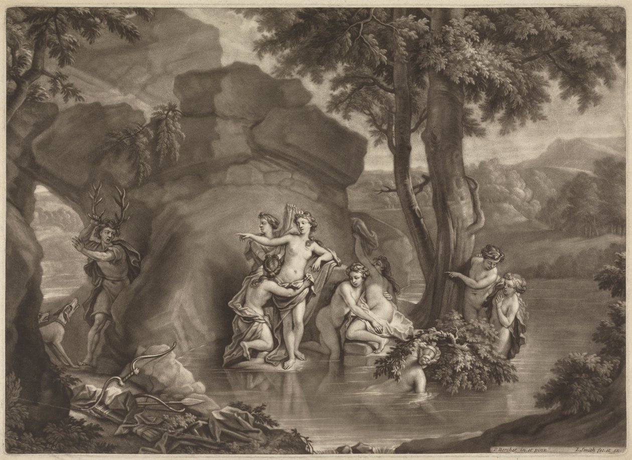 Diana i Akteon autorstwa John Smith