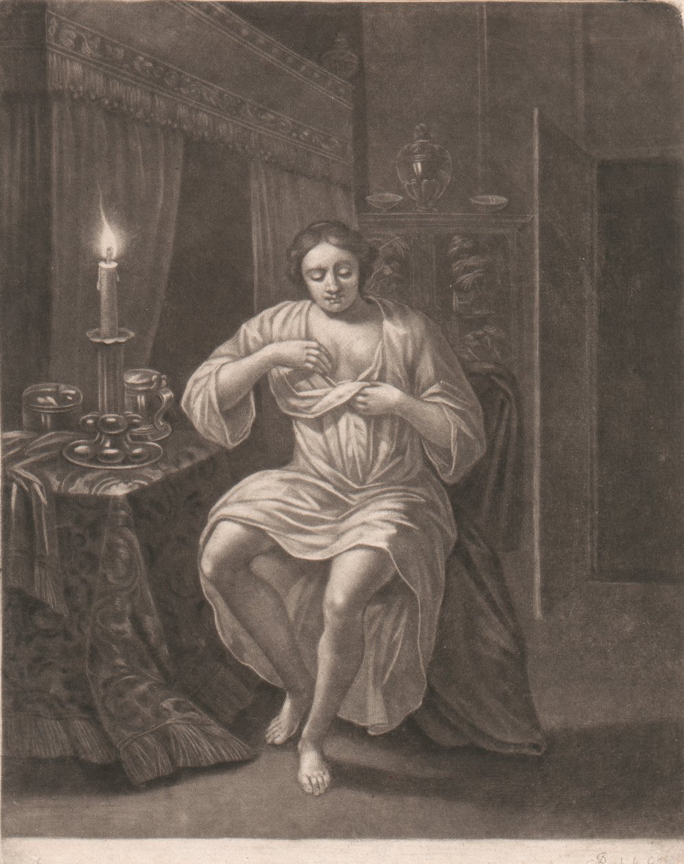 Rozbieranie się kobiety autorstwa John Smith