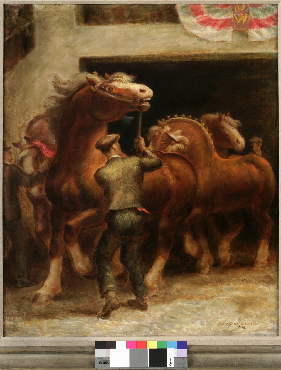 Ogiery Belgijskie autorstwa John Steuart Curry