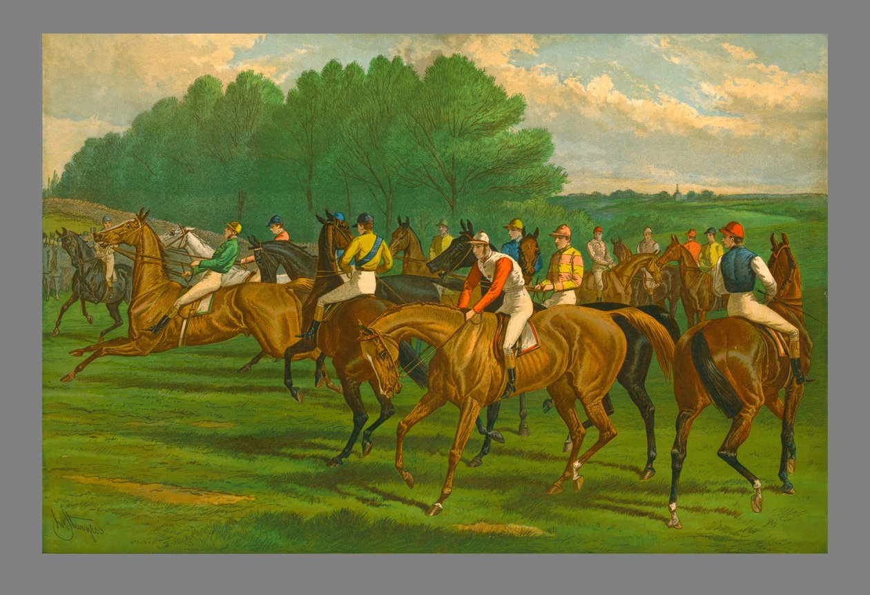 Fałszywy początek - Derby, 1883. autorstwa John Sturgess